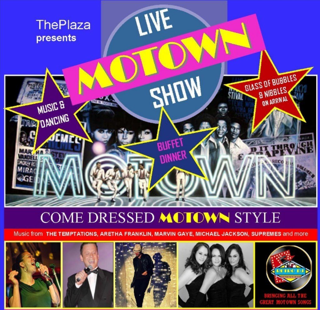 Motown Show poster listing tribute acts