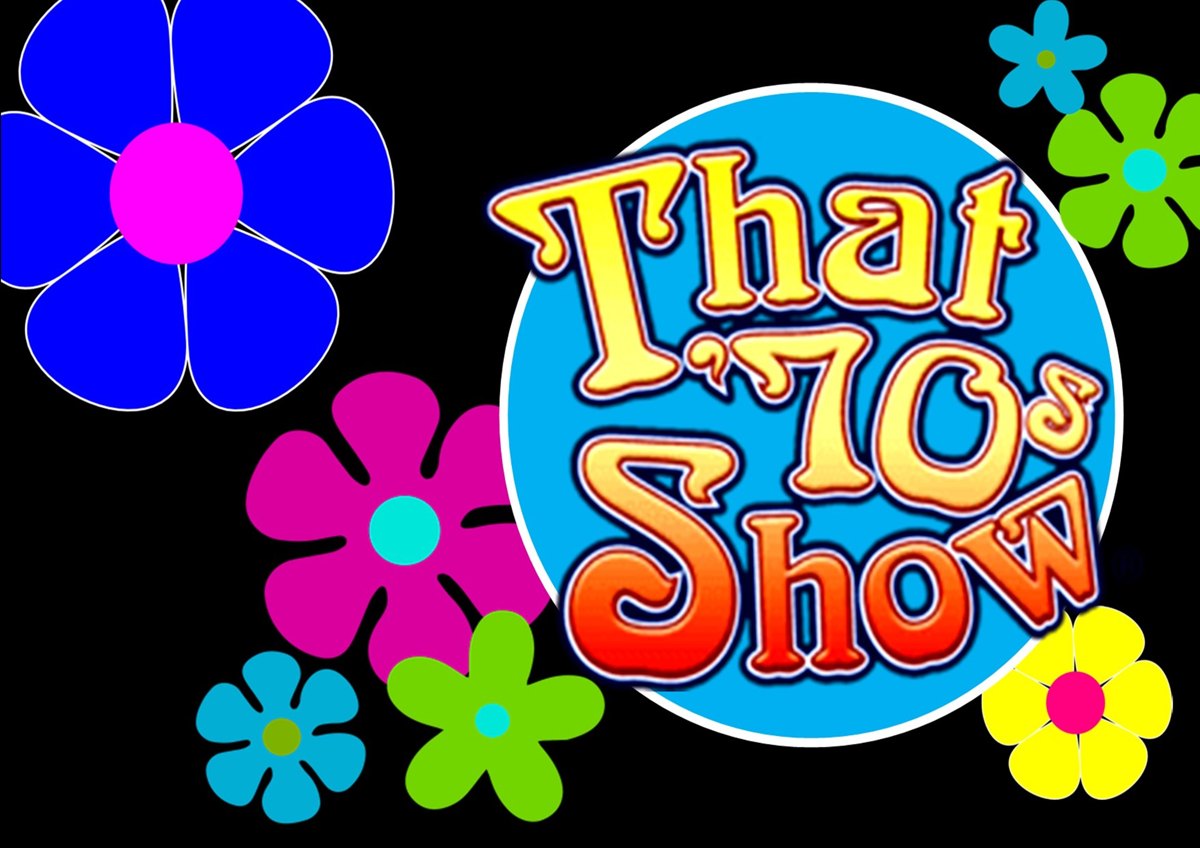 That 70s Show poster with bright retro flowers