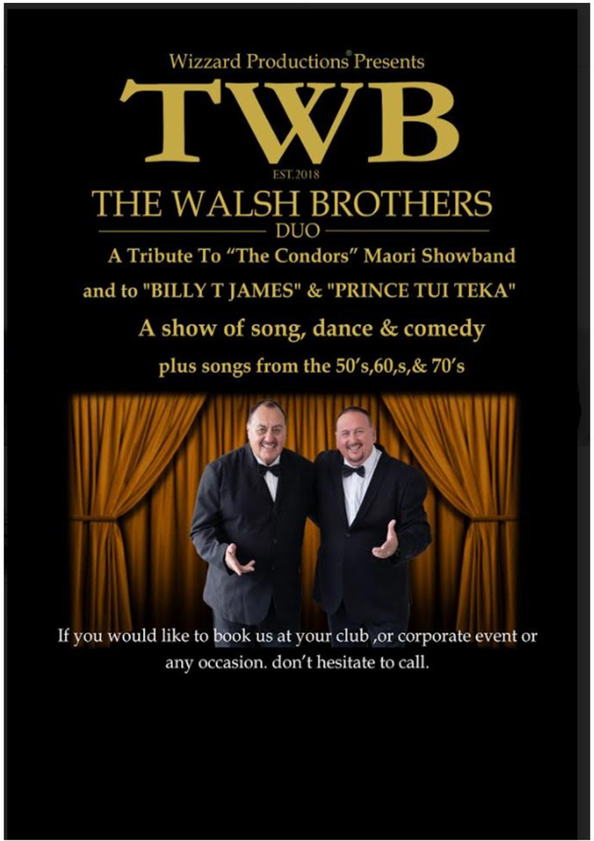 The Walsh Brothers duo tribute show poster